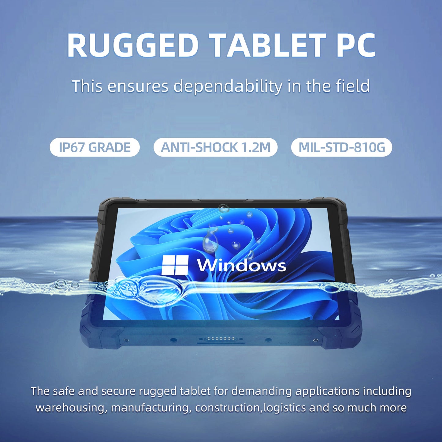 HIGOLE  F7N Rugged  Tablet 10.1" Windows 11 Pro 4GB RAM 64GB ROM